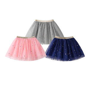 Fashion Baby Kids Girls Princess Stars Sequins Party Dance Ballet Tutu Skirts  tule skirt girls children skirt
