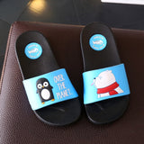 Kids Cartoon Bear Indoor Slippers Toddler Boys Girls Family Summer Home Flip Flop Baby Bedroom Shoes Children Beach Wear Sandals