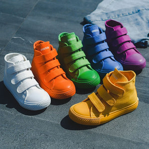 Children Canvas Shoes Girls Sneakers High Top Boys Shoes 2019 New Spring Autumn Fashion Sneakers Kids Casual Shoes Footwear