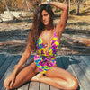 New 2019 Sexy One Piece Swimsuit Female Backless Bodysuit Brazilian Monokini Swimwear Women Bathing Suit Swimming Beach Wear