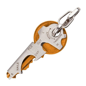 8 in 1 Multi Tool Key Stainless Steel Outdoor Multi-functional Tool Utility Multi Ring Chain Bottle Opener