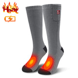 Electric Heated Socks With Heated Battery Rechargeable Winter Warm Socks Men Women Electric Heated Socks For Ski Hiking