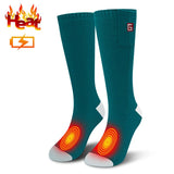 Electric Heated Socks With Heated Battery Rechargeable Winter Warm Socks Men Women Electric Heated Socks For Ski Hiking