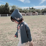 Infant Girl's New Spring Dress 2019 Retro Handmade Crochet Sweater Kids Sweet Cardigan Knitted Baby Sweaters Coat Toddler Girls