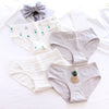 New 4pcs Teenage Flamingos Underpants Young Girl Briefs Comfortable Cotton Panties Kids Underwear B807