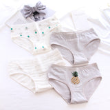 New 4pcs Teenage Flamingos Underpants Young Girl Briefs Comfortable Cotton Panties Kids Underwear B807