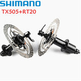 SHIMANO TX505 + RT20 160mm hub & rotor 8 9 10 SPEED MTB mountain bike center lock 32 hole bead disc brake bicycle cycle hub
