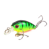 HAODIAOZHE 4.5cm 4.2g Crankbait Fishing Lure Artificial Crank Hard Bait Topwater Minnow Fishing Wobblers Japan Fish Lures YU209