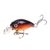 HAODIAOZHE 4.5cm 4.2g Crankbait Fishing Lure Artificial Crank Hard Bait Topwater Minnow Fishing Wobblers Japan Fish Lures YU209
