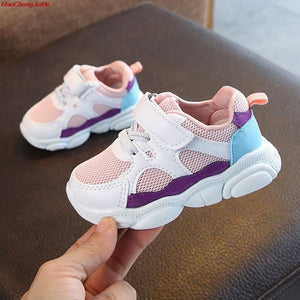 HaoChengJiaDe Children Sports Shoes Boys Girls Spring Damping Casual Shoes Toddler Slip Patchwork Breathable Sneakers kids shoes