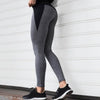 High Waist Women Yoga Pants Push Up Breathable Fitness Sports Leggings Running Tights Sportswear Slim Gym Clothing Female Gray