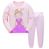 Children Casual Pajamas Clothing Set Boys & Girls Cartoon Sleepwear Suit Sets Kids Long-sleeved+Pant 2-Piece Cotton Pajamas Sets
