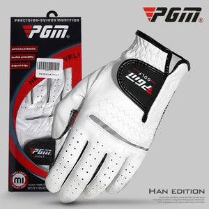 1 PCS Golf Gloves Men's Left Right Hand Soft Breathable Pure Sheepskin With Anti-slip Granules Golf Gloves Golf Men