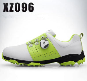 2019 Golf Shoes Men Waterproof Breathable Golf Shoes Rotating Knobs Buckle Slip Resistant Sports Sneakers Outdoor Golf
