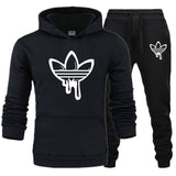 New hot Two Pieces Set Fashion Hooded Sweatshirts Sportswear Men Tracksuit Hoodie Autumn Men Brand Clothes Hoodies+Pants Sets