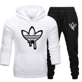 New hot Two Pieces Set Fashion Hooded Sweatshirts Sportswear Men Tracksuit Hoodie Autumn Men Brand Clothes Hoodies+Pants Sets