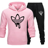New hot Two Pieces Set Fashion Hooded Sweatshirts Sportswear Men Tracksuit Hoodie Autumn Men Brand Clothes Hoodies+Pants Sets