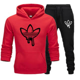 New hot Two Pieces Set Fashion Hooded Sweatshirts Sportswear Men Tracksuit Hoodie Autumn Men Brand Clothes Hoodies+Pants Sets