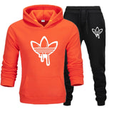 New hot Two Pieces Set Fashion Hooded Sweatshirts Sportswear Men Tracksuit Hoodie Autumn Men Brand Clothes Hoodies+Pants Sets