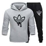 New hot Two Pieces Set Fashion Hooded Sweatshirts Sportswear Men Tracksuit Hoodie Autumn Men Brand Clothes Hoodies+Pants Sets