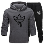 New hot Two Pieces Set Fashion Hooded Sweatshirts Sportswear Men Tracksuit Hoodie Autumn Men Brand Clothes Hoodies+Pants Sets