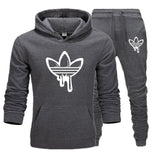 New hot Two Pieces Set Fashion Hooded Sweatshirts Sportswear Men Tracksuit Hoodie Autumn Men Brand Clothes Hoodies+Pants Sets
