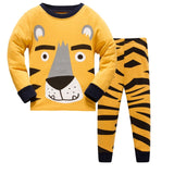 Children Casual Pajamas Clothing Set Boys & Girls Cartoon Sleepwear Suit Sets Kids Long-sleeved+Pant 2-Piece Cotton Pajamas Sets