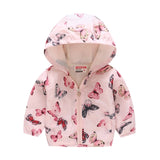 Winter Girls Warm Down Jackets Kids Fashion Printed Thick Outerwear Children Clothing Autumn Baby Girls Cute Jacket Hooded Coats