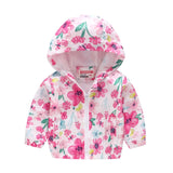 Winter Girls Warm Down Jackets Kids Fashion Printed Thick Outerwear Children Clothing Autumn Baby Girls Cute Jacket Hooded Coats
