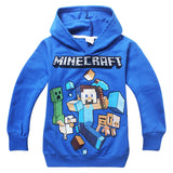 Children's Clothing MineCraft Spring Autumn Pullover Cotton Sweatshirt Hoodie Long Sleeved T-shirt Character Children's Clothes
