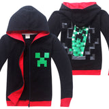 Children's Clothing MineCraft Spring Autumn Pullover Cotton Sweatshirt Hoodie Long Sleeved T-shirt Character Children's Clothes