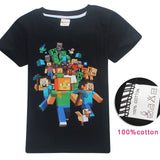 Children's Clothing MineCraft Spring Autumn Pullover Cotton Sweatshirt Hoodie Long Sleeved T-shirt Character Children's Clothes