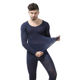 Winter 37 Degree Constant Temperature Thermal Underwear for Men Ultrathin Elastic Thermo Underwear Seamless Long Johns