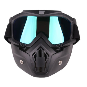 Classic Style Tactical Paintball Mask Soft Bullet Dart Protective Mirror Face Mask for Games For airsoft - Colorful